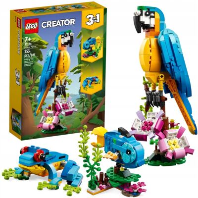 Lego CREATOR 31136 EGZOTYCZNA PAPUGA RYBA ŻABA KLOCKI+eKATALOG Lego CREATOR 31136 EGZOTYCZNA PAPUGA RYBA ŻABA KLOCKI+eKATALOG