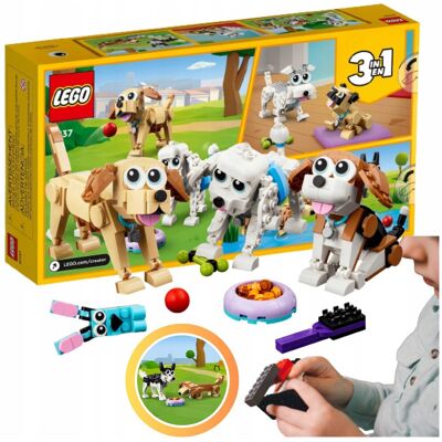 Lego CREATOR 3w1 31137 TRZY PSY UROCZE KLOCKI ZESTAW +eKATALOG Lego CREATOR 3w1 31137 TRZY PSY UROCZE KLOCKI ZESTAW +eKATALOG
