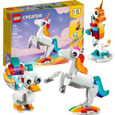 Lego Creator 3W1 31140 Magiczny Jednorożec Ruchomy Konik Morski i Paw Lego Creator 3W1 31140 Magiczny Jednorożec Ruchomy Konik Morski i Paw