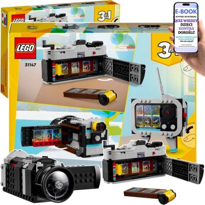 Lego Creator 3w1 31147 – Zestaw Retro z Aparatem - Idealny PREZENT NA DZIEŃ DZIECKA + EBOOK-2 Lego Creator 3w1 31147 – Zestaw Retro z Aparatem - Idealny PREZENT NA DZIEŃ DZIECKA + EBOOK-2