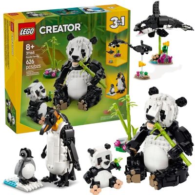 Lego Creator 3w1 31165 Dzikie Zwierzęta: Rodzina Pand, Orki i Pingwiny Lego Creator 3w1 31165 Dzikie Zwierzęta: Rodzina Pand, Orki i Pingwiny