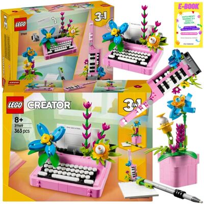 Lego CREATOR 3w1 Maszyna do pisania z kwiatami, Keytar, Doniczka (31169) KLOCKI PREZENT + EBOOK Lego CREATOR 3w1 Maszyna do pisania z kwiatami, Keytar, Doniczka (31169) KLOCKI PREZENT + EBOOK