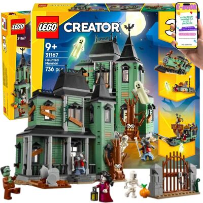 CREATOR 3w1 NAWIEDZONA REZYDENCJA Straszny dom, statek (31167) LEGO DLA DZIECI I DOROSŁYCH + EBOOK CREATOR 3w1 NAWIEDZONA REZYDENCJA Straszny dom, statek (31167) LEGO DLA DZIECI I DOROSŁYCH + EBOOK
