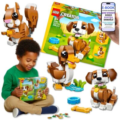 Lego CREATOR 3w1 PIESEK WIEWIÓRKA KACZKA • ruchome figurki • prezent urodzinowy Dla Dziecka Chłopca Dziewczynki 8 9 10 11 Latki + EBOOK-2 Lego CREATOR 3w1 PIESEK WIEWIÓRKA KACZKA • ruchome figurki • prezent urodzinowy Dla Dziecka Chłopca Dziewczynki 8 9 10 11 Latki + EBOOK-2