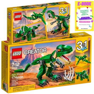Lego Creator 3W1 - Potężne Dinozaury - Prezent Dla Dziecka + Ebook Lego Creator 3W1 - Potężne Dinozaury - Prezent Dla Dziecka + Ebook