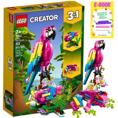 Creator 3W1 - Różowa Papuga Egzotyczna - Lego Prezent + Ebook Creator 3W1 - Różowa Papuga Egzotyczna - Lego Prezent + Ebook