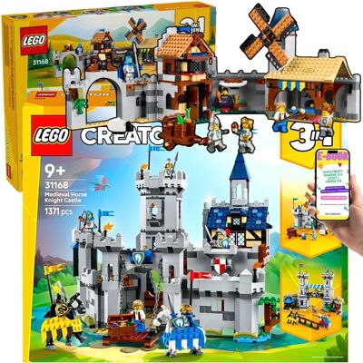 Creator 3w1 ŚREDNIOWIECZNY ZAMEK (31168) – Rycerze • Turniej • Miasto • 1371 el. Lego Prezent Dla Dzieci i Dorosłych Chłopaka + EBOOK Creator 3w1 ŚREDNIOWIECZNY ZAMEK (31168) – Rycerze • Turniej • Miasto • 1371 el. Lego Prezent Dla Dzieci i Dorosłych Chłopaka + EBOOK