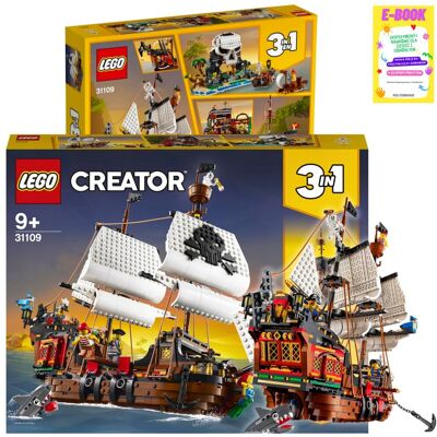 Lego CREATOR 3w1 - STATEK PIRACKI 31109 KLOCKI PREZENT + EBOOK Lego CREATOR 3w1 - STATEK PIRACKI 31109 KLOCKI PREZENT + EBOOK