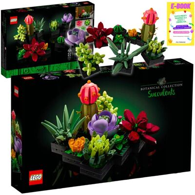 Lego Creator Botanical Collection - SUKULENTY KWIATY NA PREZENT KLOCKI (10309) + EBOOK Lego Creator Botanical Collection - SUKULENTY KWIATY NA PREZENT KLOCKI (10309) + EBOOK
