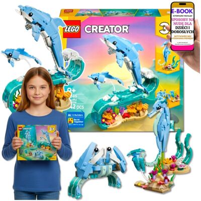 Creator Delfin 3w1 • kreatywna zabawa i dekoracja pokoju (31385) Lego Prezent Klocki Dla Córki Syna Na Urodziny + EBOOK-3 Creator Delfin 3w1 • kreatywna zabawa i dekoracja pokoju (31385) Lego Prezent Klocki Dla Córki Syna Na Urodziny + EBOOK-3