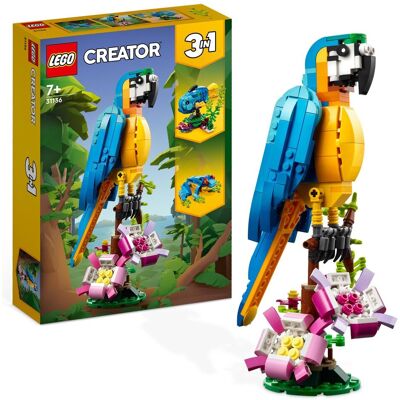 Lego Creator, klocki, Egzotyczna papuga, 31136 Lego Creator, klocki, Egzotyczna papuga, 31136