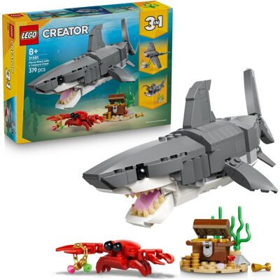 Lego Creator, klocki, Groźny rekin i skrzynia ze skarbem, 31381 Lego Creator, klocki, Groźny rekin i skrzynia ze skarbem, 31381