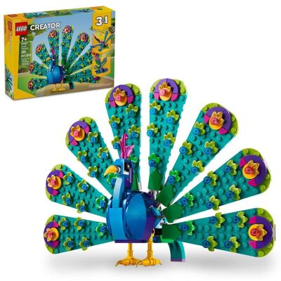 LEGO Egzotyczny Paw - 31157 - Zbuduj 3 Zwierzęta 7+ LEGO Egzotyczny Paw - 31157 - Zbuduj 3 Zwierzęta 7+