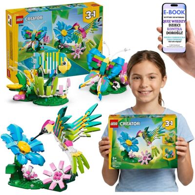 CREATOR ZWIERZĘTA 31384 Koliber Motyl Ryba LEGO Prezent 8+ E-BOOK-2 CREATOR ZWIERZĘTA 31384 Koliber Motyl Ryba LEGO Prezent 8+ E-BOOK-2