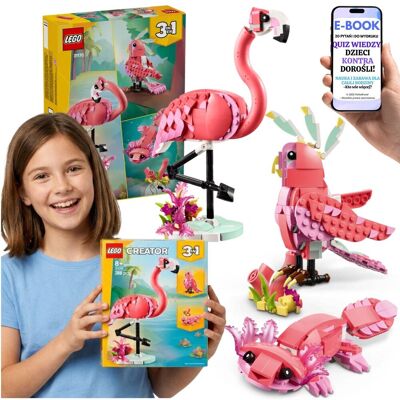 Lego CREATOR ZWIERZĘTA Różowy Flaming Kakadu Aksolotl 31170 + E-BOOK-2 Lego CREATOR ZWIERZĘTA Różowy Flaming Kakadu Aksolotl 31170 + E-BOOK-2