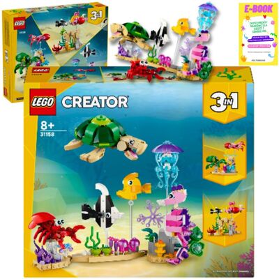 Lego CREATOW 3w1 ZWIERZĘTA MORSKIE KLOCKI PREZENT 31158 + EBOOK Lego CREATOW 3w1 ZWIERZĘTA MORSKIE KLOCKI PREZENT 31158 + EBOOK