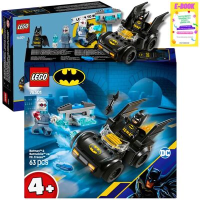 Lego DC Batman: Batman i Batmobil kontra Mr. Freeze 76301 KLOCKI PREZENT + EBOOK Lego DC Batman: Batman i Batmobil kontra Mr. Freeze 76301 KLOCKI PREZENT + EBOOK