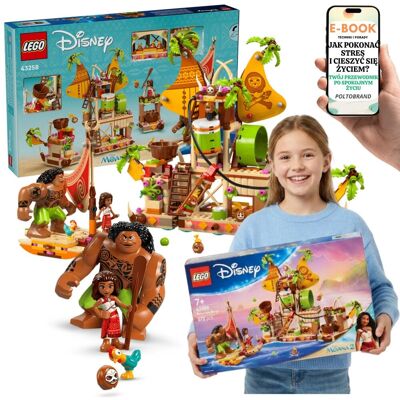 Lego DISNEY 43258 Barka Kakamorów Vaiana 2 Łódź Kakamorowie Maui Prezent + E-BOOK-1 Lego DISNEY 43258 Barka Kakamorów Vaiana 2 Łódź Kakamorowie Maui Prezent + E-BOOK-1