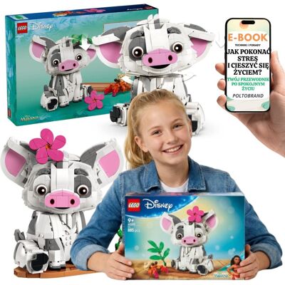Lego DISNEY 43292 Pua Vaiana Świnka Figurka Klocki Prezent Dla Dziewczynki + E-BOOK-1 Lego DISNEY 43292 Pua Vaiana Świnka Figurka Klocki Prezent Dla Dziewczynki + E-BOOK-1