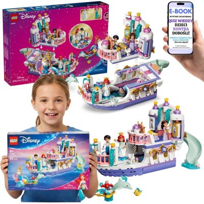 Lego Disney Arielka 43299 Królewska Łódź Weselna Księżniczka Disney Prezent + E-BOOK-2 Lego Disney Arielka 43299 Królewska Łódź Weselna Księżniczka Disney Prezent + E-BOOK-2