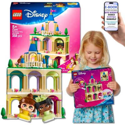 DISNEY Bajkowy ZAMEK Mała Bella i Tiana z Zamkiem (43291) Lego Dla Wnuczki Córki Na Dzień Dziecka + EBOOK-2 DISNEY Bajkowy ZAMEK Mała Bella i Tiana z Zamkiem (43291) Lego Dla Wnuczki Córki Na Dzień Dziecka + EBOOK-2