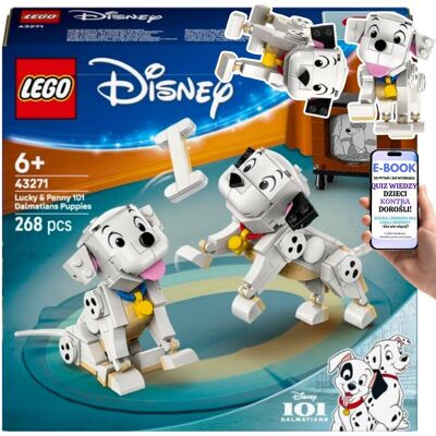 Lego DISNEY DLA DZIECI 6+ SZCZENIACZKI SZCZĘŚCIARZ I PENNY 101 dalmatyńczyków (43271) PREZENT DLA CÓRKI SYNA DZIEWCZYNKI + EBOOK-2 Lego DISNEY DLA DZIECI 6+ SZCZENIACZKI SZCZĘŚCIARZ I PENNY 101 dalmatyńczyków (43271) PREZENT DLA CÓRKI SYNA DZIEWCZYNKI + EBOOK-2