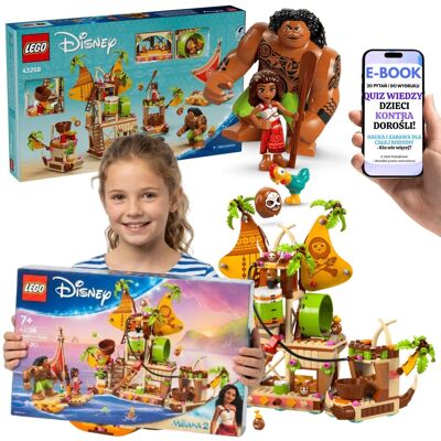 DISNEY ŁÓDŹ VAIANY 43258 Vaiana Maui Heihei LEGO + E-BOOK-2 DISNEY ŁÓDŹ VAIANY 43258 Vaiana Maui Heihei LEGO + E-BOOK-2