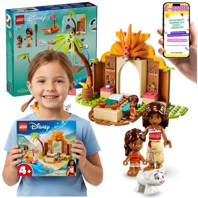 Lego Disney Princess 43282 Wiejska Chatka i Łódź Vaiana Pua Prezent Dla Dziecka + E-BOOK Lego Disney Princess 43282 Wiejska Chatka i Łódź Vaiana Pua Prezent Dla Dziecka + E-BOOK