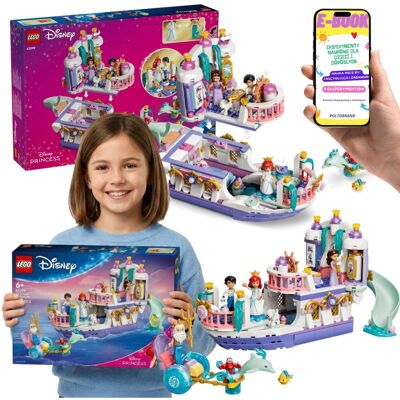 Lego Disney Princess 43299 Królewska Łódź Weselna Arielki Mała Syrenka Prezent + E-BOOK Lego Disney Princess 43299 Królewska Łódź Weselna Arielki Mała Syrenka Prezent + E-BOOK