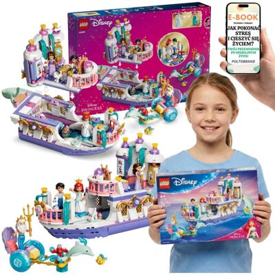 Lego DISNEY PRINCESS 43299 Łódź Weselna Arielki Mała Syrenka Dla Dziewczynki + E-BOOK-1 Lego DISNEY PRINCESS 43299 Łódź Weselna Arielki Mała Syrenka Dla Dziewczynki + E-BOOK-1