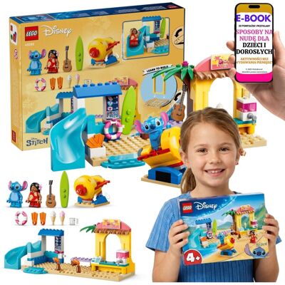 Lego Disney Stitch Plaża Sklep Surfingowy Lody (43280) + E-BOOK-3 Lego Disney Stitch Plaża Sklep Surfingowy Lody (43280) + E-BOOK-3