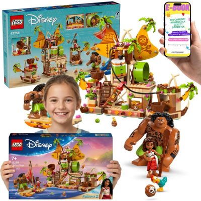 Lego Disney Vaiana 2 Barka Kakamorów 43258 Łódź Maui Heihei Prezent Dla Dziecka + E-BOOK Lego Disney Vaiana 2 Barka Kakamorów 43258 Łódź Maui Heihei Prezent Dla Dziecka + E-BOOK