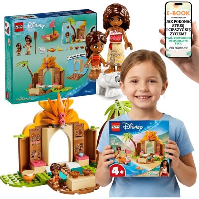 Lego DISNEY VAIANA 43282 Wiejska Chatka i Łódka Pua Simea Prezent 4+ E-BOOK-1 Lego DISNEY VAIANA 43282 Wiejska Chatka i Łódka Pua Simea Prezent 4+ E-BOOK-1