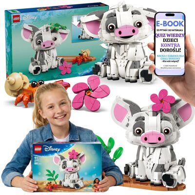 Lego Disney Vaiana 43292 Pua Ruchoma Figurka Ozdoba Pokoju Prezent + E-BOOK-2 Lego Disney Vaiana 43292 Pua Ruchoma Figurka Ozdoba Pokoju Prezent + E-BOOK-2
