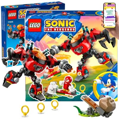 DLA CHŁOPCA Sonic KNUCKLES kontra DR. EGGMAN w MECHU EGG CRUSHER (77005) Lego Dla Dziecka Prezent Klocki + EBOOK DLA CHŁOPCA Sonic KNUCKLES kontra DR. EGGMAN w MECHU EGG CRUSHER (77005) Lego Dla Dziecka Prezent Klocki + EBOOK
