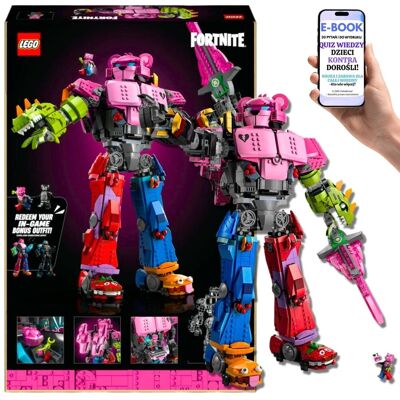 Lego DLA DOROSŁYCH 18+ Fortnite IKONICZNY MECH DO ZBUDOWANIA (77078) Kolekcjonerski model z gry Fortnite + EBOOK-2 Lego DLA DOROSŁYCH 18+ Fortnite IKONICZNY MECH DO ZBUDOWANIA (77078) Kolekcjonerski model z gry Fortnite + EBOOK-2