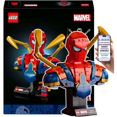 dla dorosłych 18+ POPIERSIE IRON SPIDER-MAN z ruchomymi ramionami i obrotową głową (76326) Lego Dla Faceta Chłopaka + EBOOK-2 dla dorosłych 18+ POPIERSIE IRON SPIDER-MAN z ruchomymi ramionami i obrotową głową (76326) Lego Dla Faceta Chłopaka + EBOOK-2