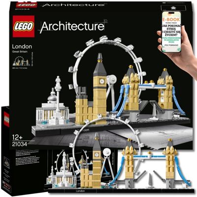 Lego DLA DOROSŁYCH - LONDYN SERIA ARCHITECTURE 21034 • Kolekcjonerski Model Miasta z 468 Elementów • Galeria Narodowa, Kolumna Nelsona, Rzeka Tamiza.. Lego DLA DOROSŁYCH - LONDYN SERIA ARCHITECTURE 21034 • Kolekcjonerski Model Miasta z 468 Elementów • Galeria Narodowa, Kolumna Nelsona, Rzeka Tamiza..