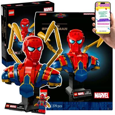 DLA DOROSŁYCH MARVEL KOLEKCJONERSKIE POPIERSIE IRON SPIDER-MANA dla dorosłych fanów (76326) Lego Prezent Dla Dzieci i Dorosłych + EBOOK DLA DOROSŁYCH MARVEL KOLEKCJONERSKIE POPIERSIE IRON SPIDER-MANA dla dorosłych fanów (76326) Lego Prezent Dla Dzieci i Dorosłych + EBOOK