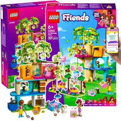 DLA MIŁOŚNIKÓW KOTÓW LEGO® Friends (42666) Kocie Urodziny i Domek Na Drzewie – Lego Prezent Dla Dziewczynek i Chłopców + EBOOK DLA MIŁOŚNIKÓW KOTÓW LEGO® Friends (42666) Kocie Urodziny i Domek Na Drzewie – Lego Prezent Dla Dziewczynek i Chłopców + EBOOK
