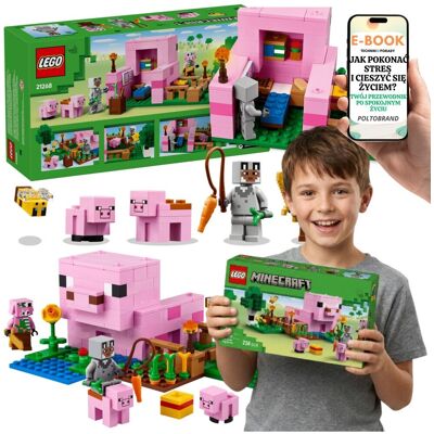DOM ŚWINKI 21268 LEGO Minecraft Farma Zwierzęta Minecraft + E-BOOK-1 DOM ŚWINKI 21268 LEGO Minecraft Farma Zwierzęta Minecraft + E-BOOK-1