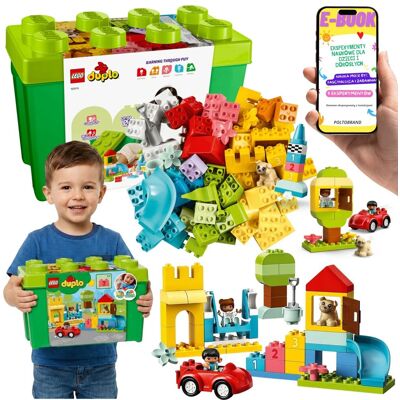 DUPLO 10914 Pudełko z Klockami Deluxe Pierwsze LEGO Dla Dziecka + E-BOOK DUPLO 10914 Pudełko z Klockami Deluxe Pierwsze LEGO Dla Dziecka + E-BOOK