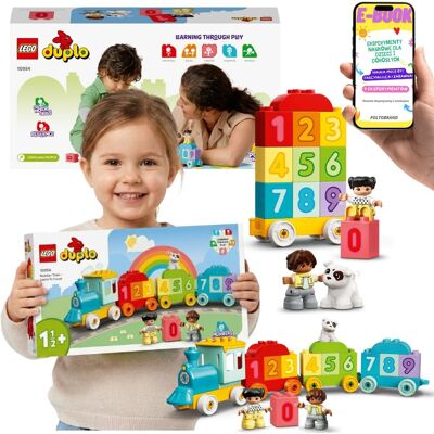 Lego DUPLO 10954 Pociąg Z Cyferkami Nauka Liczenia Dla Malucha 18M+ E-BOOK Lego DUPLO 10954 Pociąg Z Cyferkami Nauka Liczenia Dla Malucha 18M+ E-BOOK