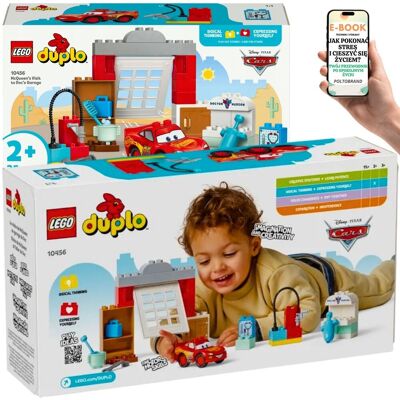 Lego DUPLO® Auta – Mechaniczna Przygoda z McQueenem i Warsztatem Wójta (10456) Figurka, Akcesoria, Zabawa dla Małych Fanów 2+ EBOOK-1 Lego DUPLO® Auta – Mechaniczna Przygoda z McQueenem i Warsztatem Wójta (10456) Figurka, Akcesoria, Zabawa dla Małych Fanów 2+ EBOOK-1