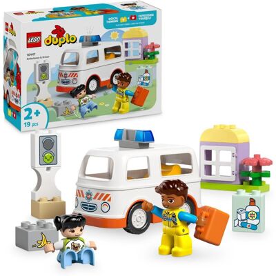 Lego DUPLO, klocki, Karetka z kierowcą, 10447 Lego DUPLO, klocki, Karetka z kierowcą, 10447