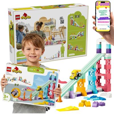 Lego DUPLO Kreatywne Rampy 3w1 z Pojazdami Wyścigi (10478) + E-BOOK Lego DUPLO Kreatywne Rampy 3w1 z Pojazdami Wyścigi (10478) + E-BOOK