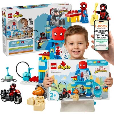 Lego DUPLO Kryjówka Pajęczej Drużyny Marvel Spidey (10464) + E-BOOK-1 Lego DUPLO Kryjówka Pajęczej Drużyny Marvel Spidey (10464) + E-BOOK-1