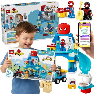 Lego DUPLO Marvel Kryjówka Pajęczej Drużyny 10464 Spidey 65 El. + E-BOOK Lego DUPLO Marvel Kryjówka Pajęczej Drużyny 10464 Spidey 65 El. + E-BOOK