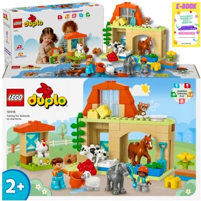 Lego DUPLO Opieka nad zwierzętami na farmie 10416 KLOCKI PREZENT + EBOOK Lego DUPLO Opieka nad zwierzętami na farmie 10416 KLOCKI PREZENT + EBOOK