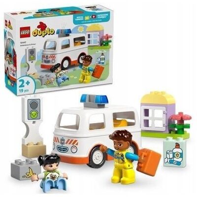 Duplo - Pogotowie Karetka z Kierowcą ZESTAW LEGO PREZENT DLA CHŁOPCA DZIEWCZYNKI DZIECI Duplo - Pogotowie Karetka z Kierowcą ZESTAW LEGO PREZENT DLA CHŁOPCA DZIEWCZYNKI DZIECI